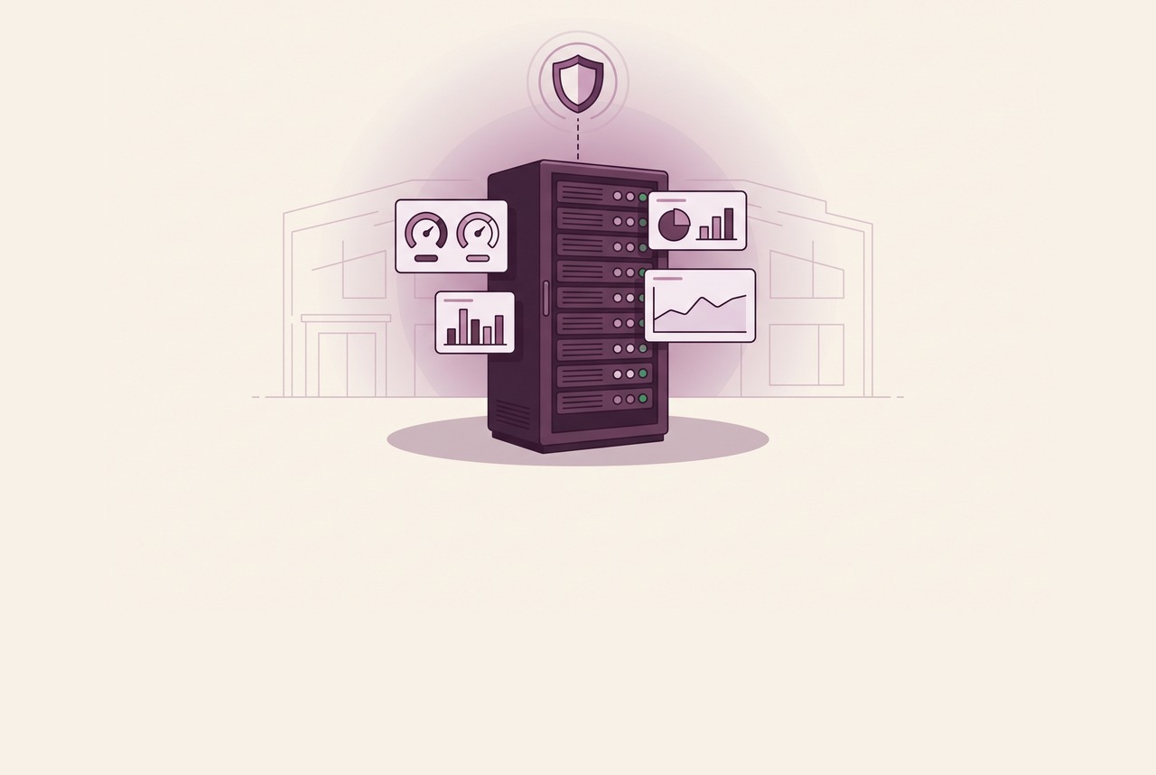 Illustration: 24/7-Betrieb und Monitoring des Brillianza-Edge-Racks
